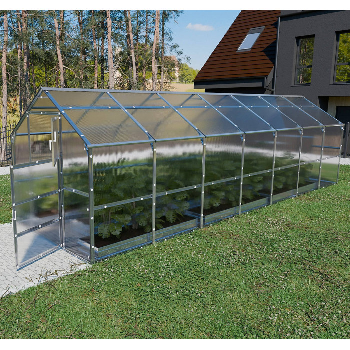 All-Season greenhouse KLASIKA BERNARD 2,35 x 7 m (16,45 m²), 6 mm polycarbonate cover