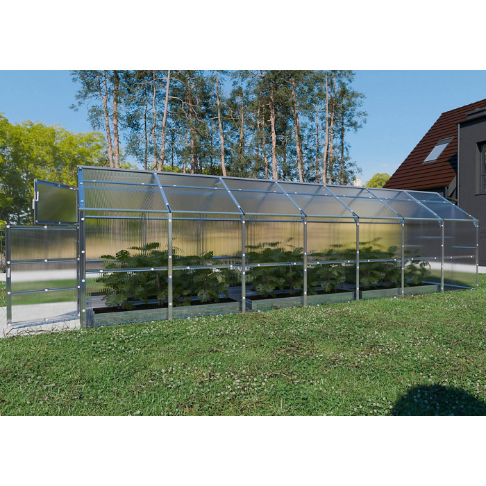 All-Season greenhouse KLASIKA BERNARD 2,35 x 7 m (16,45 m²), 6 mm polycarbonate cover