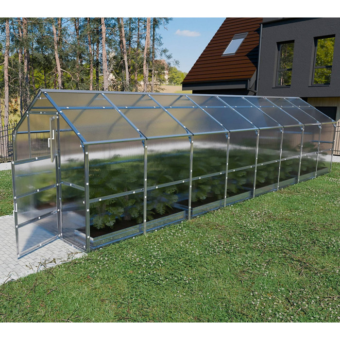 All-Season greenhouse KLASIKA BERNARD 2,35 x 8 m (18,8 m²), 6 mm polycarbonate cover