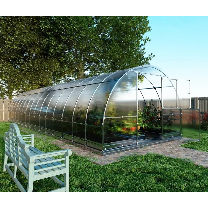 UV Resistant greenhouse KLASIKA TUBE 3 x 10 m (30 m²), 4 mm polycarbonate cover