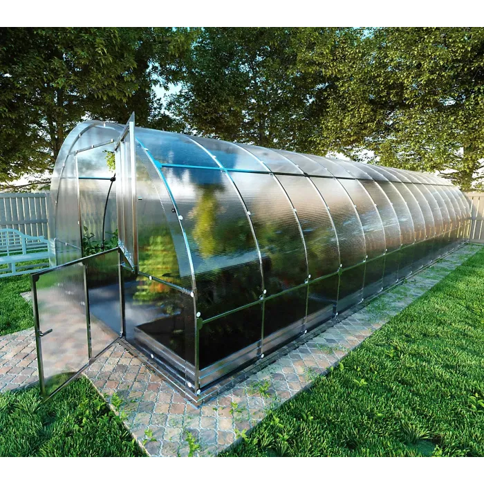 UV Resistant greenhouse KLASIKA TUBE 3 x 10 m (30 m²), 4 mm polycarbonate cover
