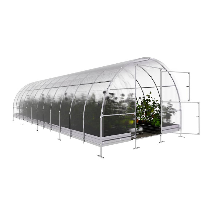 Durable greenhouse KLASIKA EASY 3 x 8 m (24 m²), 4 mm polycarbonate cover