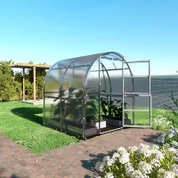 Backyard greenhouse KLASIKA SLIM 2 x 2 m (4 m²) , 4 mm polycarbonate cover