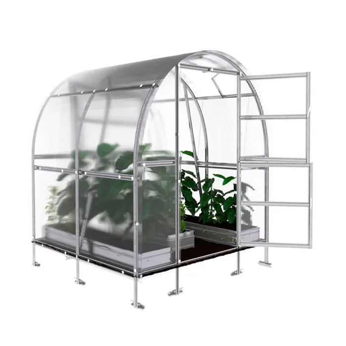 Backyard greenhouse KLASIKA SLIM 2 x 2 m (4 m²) , 6 mm polycarbonate cover