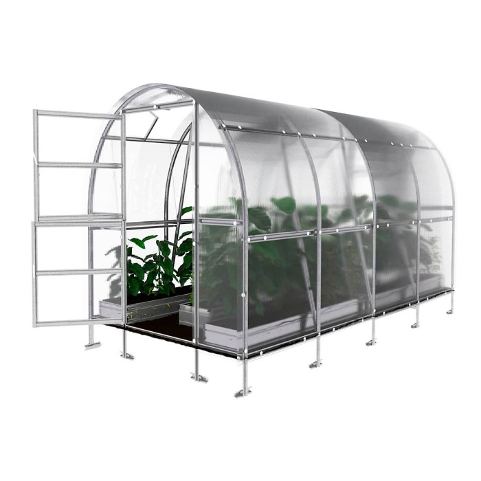 Backyard greenhouse KLASIKA SLIM 2 x 4 m (8 m²) , 6 mm polycarbonate cover