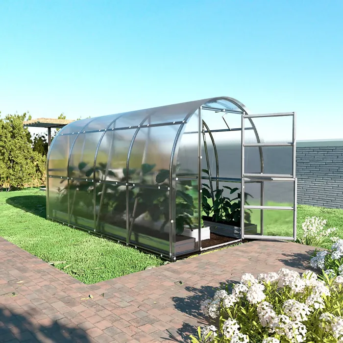 Backyard greenhouse KLASIKA SLIM 2 x 4 m (8 m²) , 6 mm polycarbonate cover