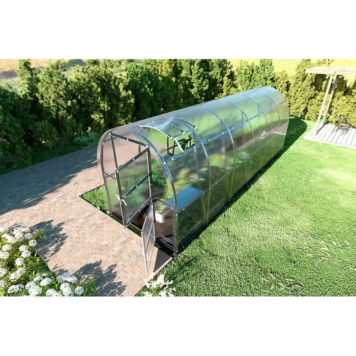 Backyard greenhouse KLASIKA SLIM 2 x 6 m (12 m²) , 4 mm polycarbonate cover