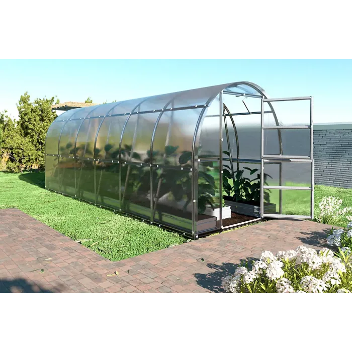 Backyard greenhouse KLASIKA SLIM 2 x 6 m (12 m²) , 6 mm polycarbonate cover Backyard greenhouse KLASIKA SLIM 2 x 6 m (12 m²) , 6 mm polycarbonate cover