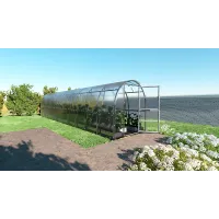 Backyard greenhouse KLASIKA SLIM 2 x 10 m (20 m²) , 4 mm polycarbonate cover