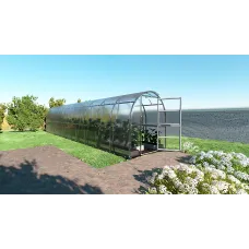 Backyard greenhouse KLASIKA SLIM 2 x 10 m (20 m²) , 6 mm polycarbonate cover