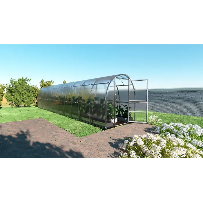 Backyard greenhouse KLASIKA SLIM 2 x 10 m (20 m²) , 6 mm polycarbonate cover