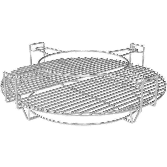 Kamado Bono Two Zone Grilling System 21 Inch Multi Level, Versatile Cooking for Direct and Indirect Grilling