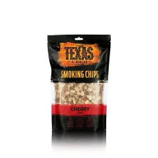 Texas Club Cherry Wood Chips, 1ltr - Infuse Fruity and Sweet Cherry Smoke Aroma into Your Grilled Delights
