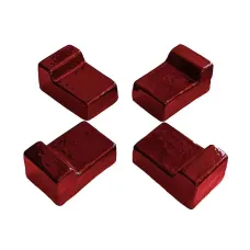 Set Of Ceramic Feets/Legs For Barbecue, 4 Pcs (Red)