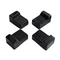 Set Of Ceramic Feets/Legs For Barbecue, 4 Pcs (Black)