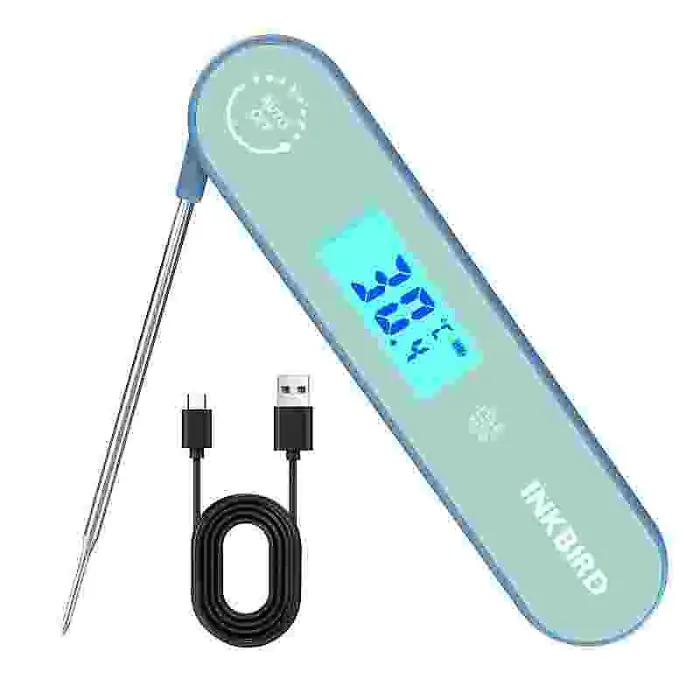 INKBIRD IHT-1K Pocket Thermometer Instant Read Compact Waterproof Rechargeable USB Battery