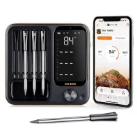 Inkbird INT14BW Wireless Meat Thermometer with 4 Probes Bluetooth and WiFi Grill Thermometer for BBQ and Oven Cooking
