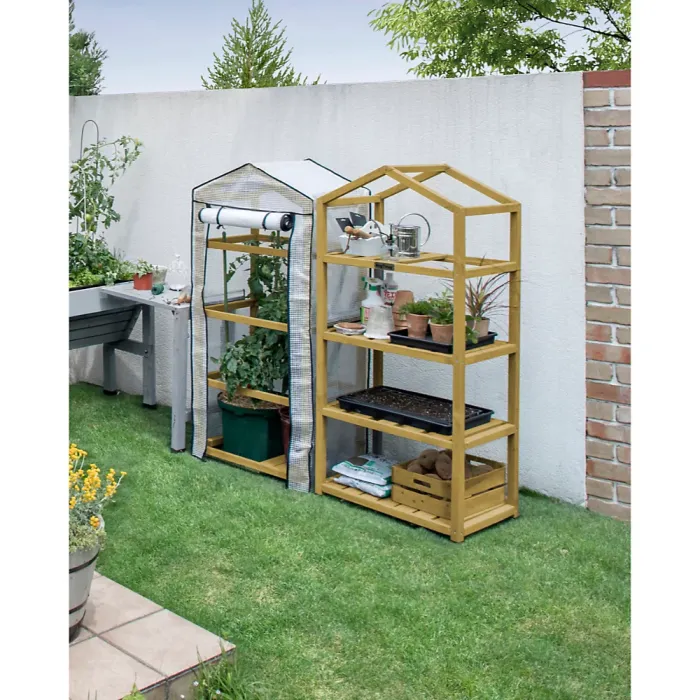 VegTrug Wooden Nursery Greenhouse - Natural