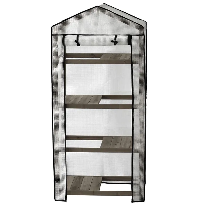 VegTrug Wooden Nursery Greenhouse - Grey Wash