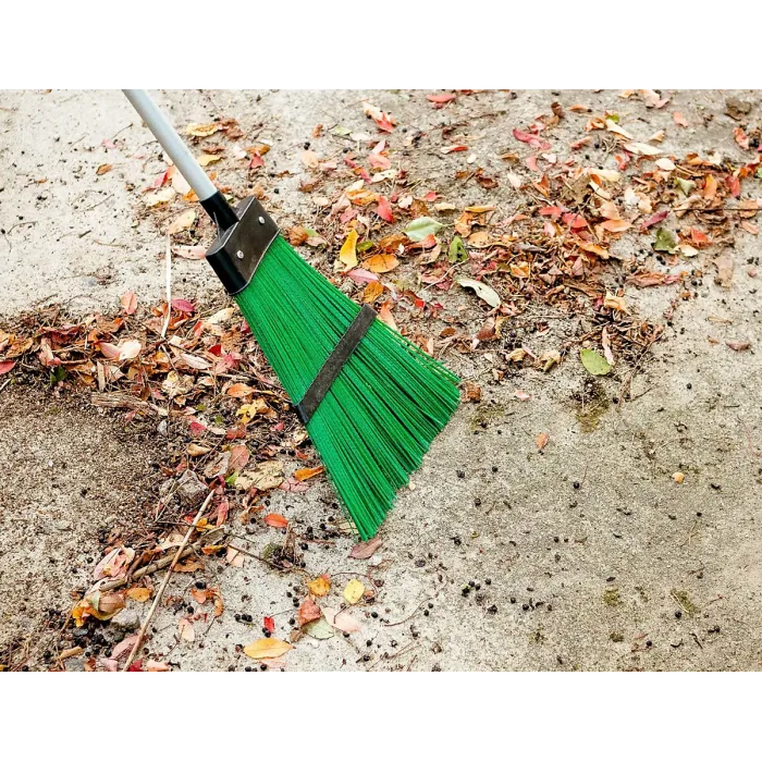 Telescopic Extendable Garden Broom - Green