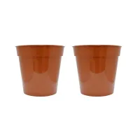 Set of 2 Plastic Plant Nursery Seeding Garden Indoor Outdoor Balcony Container for Fruit Flower Pot 20cm