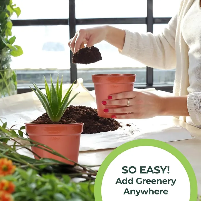 25cm Plastic Plant Nursery Seeding Garden Indoor Outdoor Balcony Container for Fruit Flower Pot 10inch