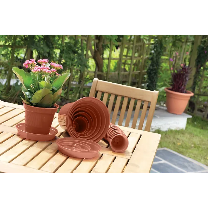 Set of 2 Plastic Plant Nursery Seeding Garden Indoor Outdoor Balcony Container for Fruit Flower Pot 31cm