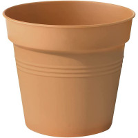 13 cm Living Round Decor Recycled Material Indoor Garden Balcony Window Container Holder Plant Flower Organizer Pot, Mild Terra