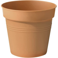 40cm Living Round Decor Recycled Material Indoor Garden Balcony Window Container Holder Plant Flower Organizer Pot, Mild Terra