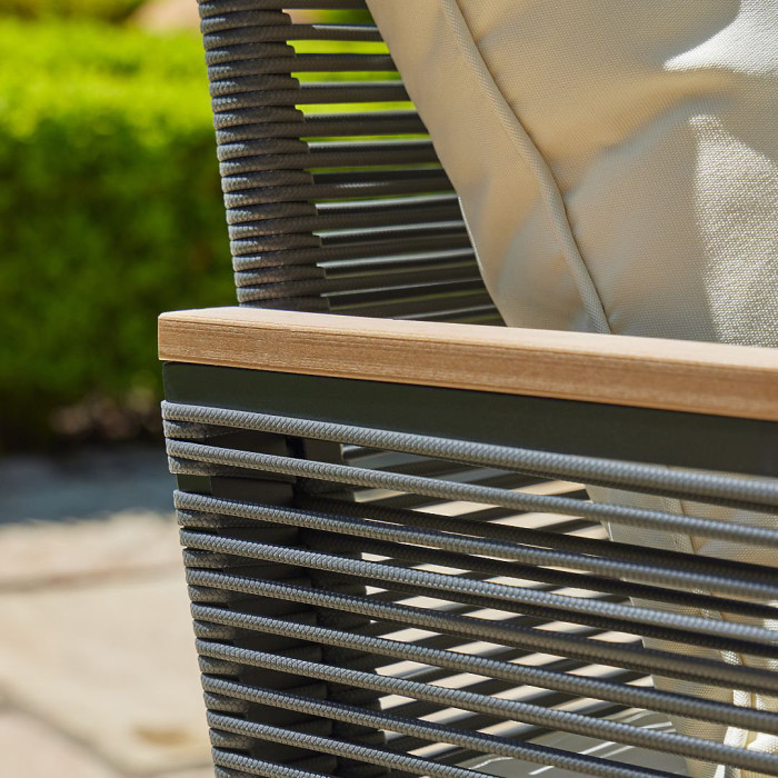 Alfresia Aluminium 5 Piece Dining Set with Cushions, 4 Seater