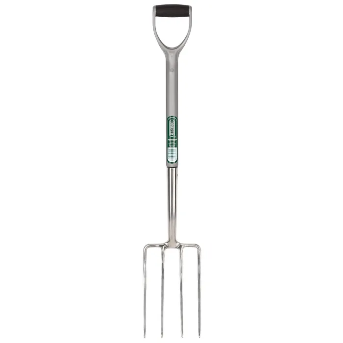 Draper Stainless Steel Garden Fork with Soft Grip Handle 83755