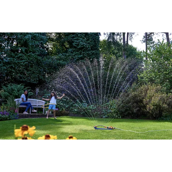Hozelock AquaSave Pro Oscillating Lawn Garden Sprinkler 20 Adjustable Jets 350m2