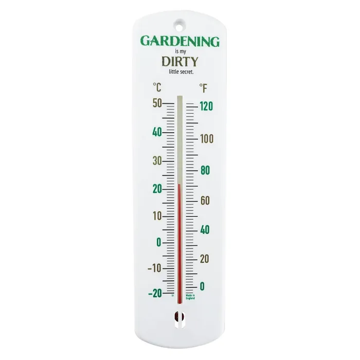 240mm Thermometer for Indoor or Outdoor use in Garden Greenhouse Shed Allotment (Gardening is my dirty little secret)