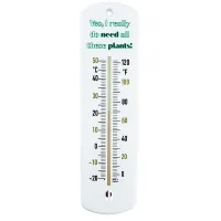 240mm Thermometer for Indoor or Outdoor use in Garden Greenhouse Shed Allotment (Yes, I really do need all these plants)