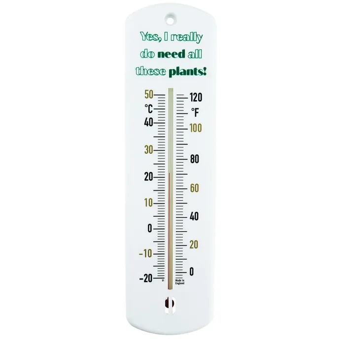240mm Thermometer for Indoor or Outdoor use in Garden Greenhouse Shed Allotment (Yes, I really do need all these plants)