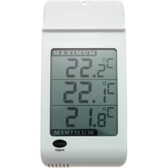 Digital Max Min Thermometer with Large Display in Ideal for Garden Greenhouse Growroom Easily Wall Mounted and Easy To Read