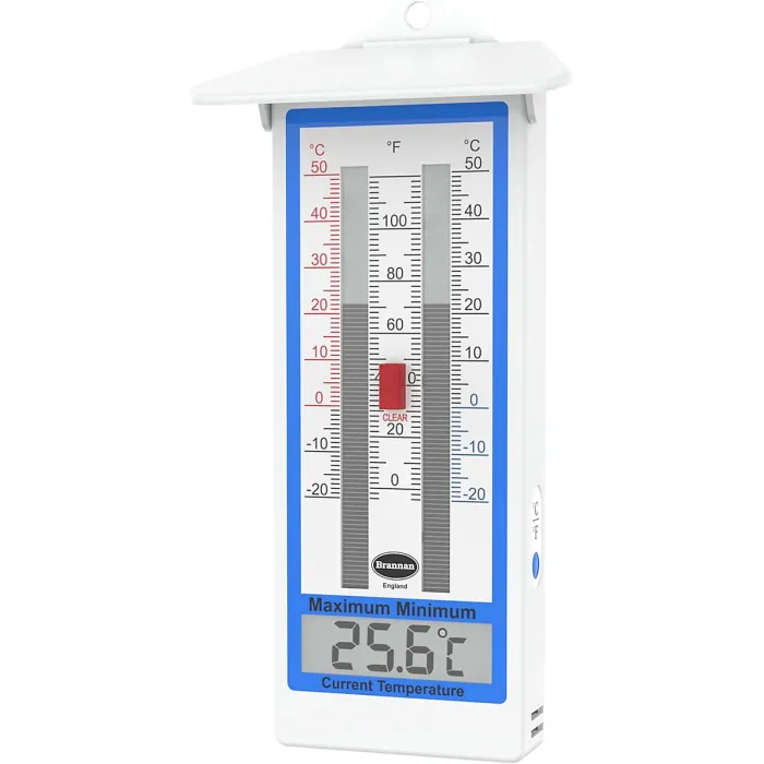 Digital Greenhouse Thermometer - Classic Max Min Thermometer for Greenhouse or Garden Temperature Monitoring