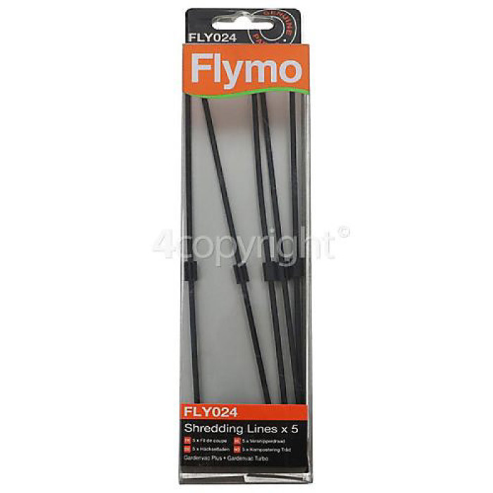 Genuine Flymo GardenVac Shredding Line - Pack of 5 - FLY024