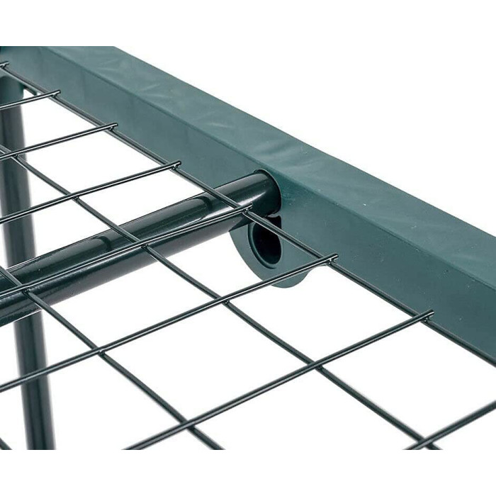 Premium 4 Tier Mini Greenhouse Waterproof Plastic PVC Double Zip Cover Outdoor Garden Flower Grow House - W 51 x D 45 x H 130 cm