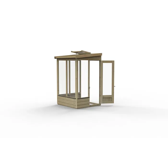 Lean To Green House 4 x 4 Open Back