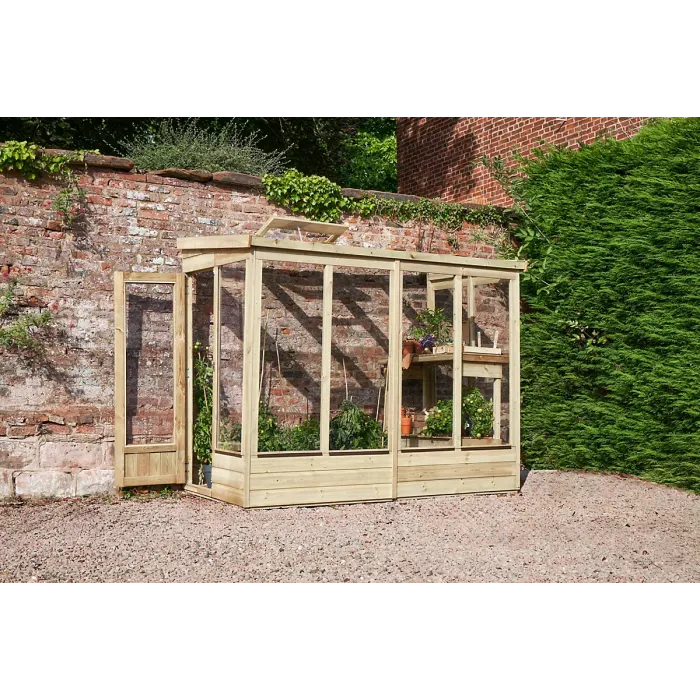 Lean To Green House 4 x 8 Open Back