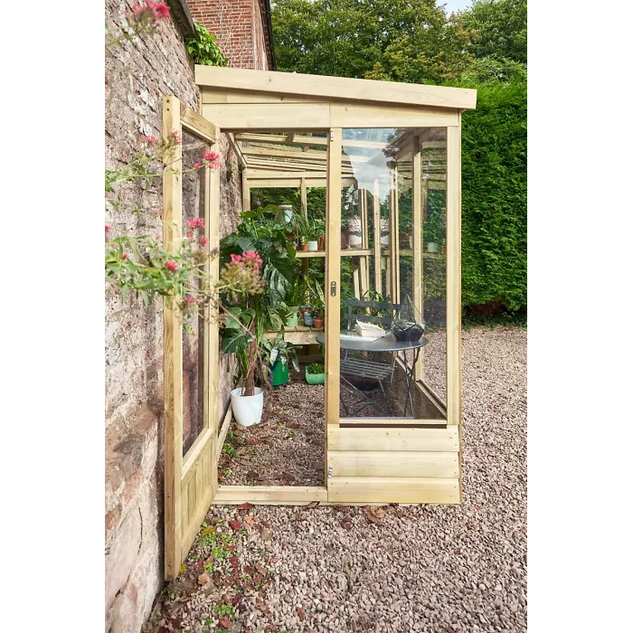Lean To Green House 4 x 8 Open Back