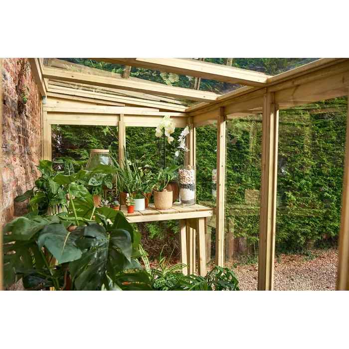 Lean To Green House 4 x 8 Open Back