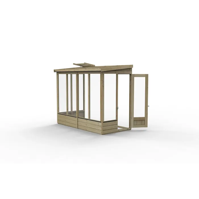 Lean To Green House 4 x 8 Open Back