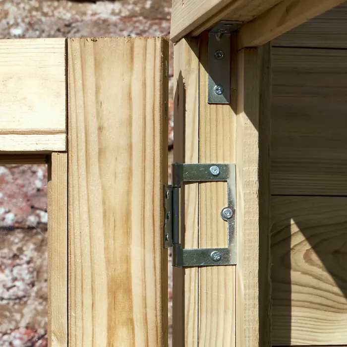 Lean To Green House 4 x 8 Solid Back