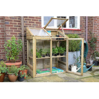 Wooden Small Mini Lean To Greenhouse (1.2 x 0.62m)