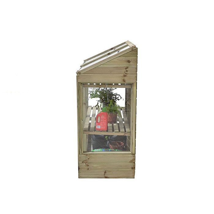 Wooden Small Mini Lean To Greenhouse (1.2 x 0.62m)