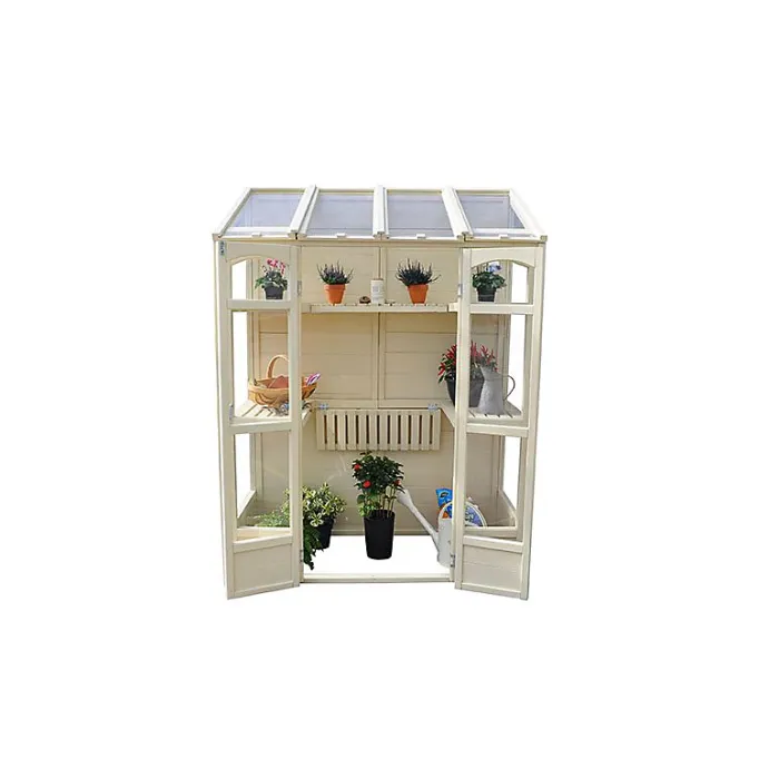 Victorian Tall Wall Greenhouse with Auto Vent
