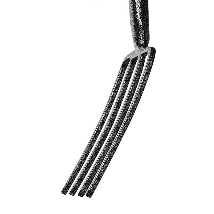 Hardys Heavy Duty Garden Fork - 4 Tine Carbon Steel Head, Rust Resistant, for Pitching, Gardening, Mucking Out, Borders - 100cm