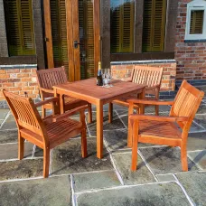 Rowlinson Willington Square Table 4 Seat Set